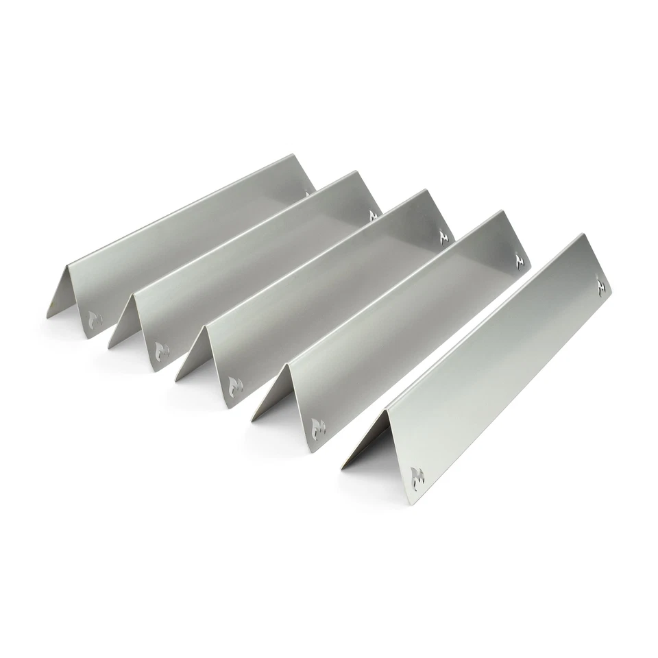 GRILLROST.COM BBQ GMBH Edelstahl V2A Aromaschienen Brennerabdeckungen für Weber Spirit