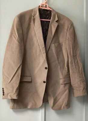 Blazer Lauren Ralph Lauren x Macy's masculino lã/cashmere tamanho 46L forrado bronzeado Paisl - Imagem 1 de 4