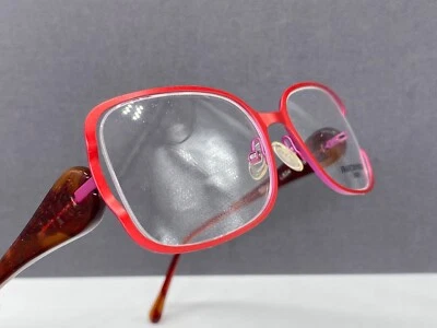 Monturas de gafas Francois Pinton para mujer rojas rectangulares L834 lentes grandes precio original: 267 € Foto 1 de 4