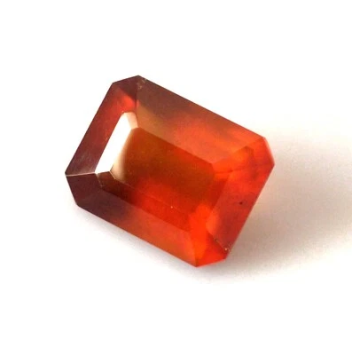 AAA+ Natural Orange Hessonite Garnet Faceted Gemstone Emerald Cut 10.25 Carat - Image 1 of 4
