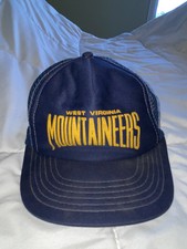 West Virginia University 1990's Snapback Hat Cap Vintage Mountaineers