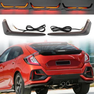 For 2017-2021 Honda Civic Hatchback Rear Bumper Reflector Brake Light Assemblies - Picture 1 of 13