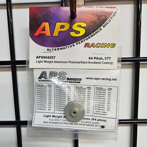 APS Racing Light Weight Aluminum Pinion Hard Anodized Coating 64P 57T APS964057 - Imagen 1 de 1