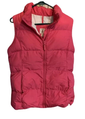 Chaleco acolchado Lands End niños niñas jóvenes talla XL16 rosa usado en excelente estado Foto 1 de 4
