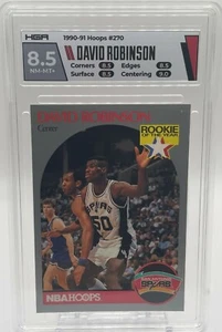 1990-91 Hoops #270 David Robinson Rookie of the Year HGA 8.5 NM-MT+ Spurs - Picture 1 of 2