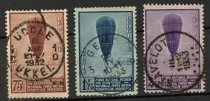 Belgium 1932 : Balloons - Good Set VF Used Stamps - Top Cancels - Picture 1 of 1