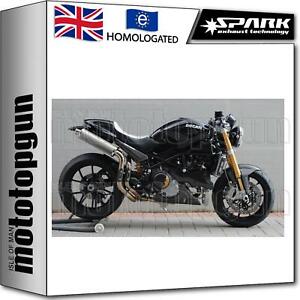 SPARK 2 EXHAUST HIGH APPROVED OVAL DUCATI MONSTER S4R 2007 07 2008 08