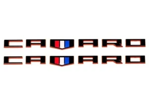 Set of 2 Camaro Front Fender Vehicle Name Plate 84116450 Genuine OEM Original - Picture 1 of 6