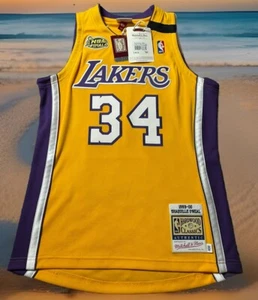 MITCHELL & NESS AUTHENTIC SHAQUILLE O’NEAL M $300 LOS ANGELES LAKERS JERSEY - Picture 1 of 6