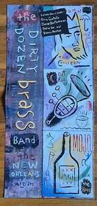 The Dirty Dozen Brass Band - El álbum de Nueva Orleans RARO póster promocional '91 - Imagen 1 de 2