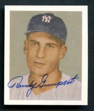 Randy Gumpert #87 signed autograph 1949 Bowman CCC Reprint 1988 Baseball Card ~