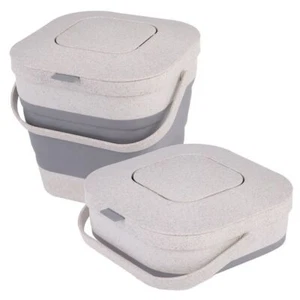 Appetito Square Collapsible Wheat Fibre Compost Bin 3.9 litre - Picture 1 of 3