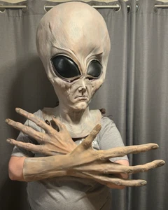 Distortions Unlimited Alien Maske und Hände Latex Gummi 25" lang 1995 - Bild 1 von 11