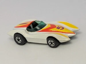 Vintage 1976 Hot Wheels Flying Colors Second Wind Mach White Blackwall Hong Kong - Picture 1 of 6