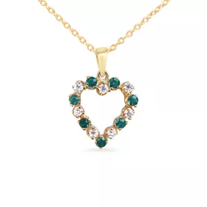 Collana Ciondolo Alessandrite Cambio Colore Naturale Diamante Certificato Oro 14k - Foto 1 di 8