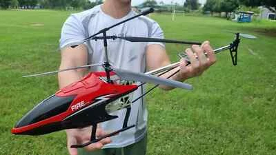 Large 80cm Rc Helicopter 3.5ch Remote Control Drone Anti-fall Outdoor Rc Toy - Image 1 of 4