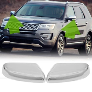 2X Upper Replacement Side Mirror Cover Set For 2016 2017 2018 2019 Ford Explorer - Foto 1 di 11