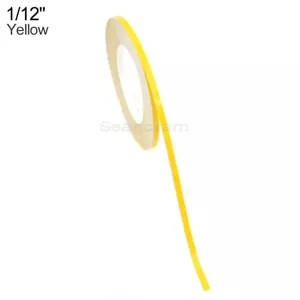 1/12" 2mm Yellow DIY Home Shop Pinstriping Pin Stripe Line Decal Vinyl Sticker - Picture 1 of 5