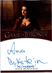 2021 Game of Thrones Iron Anniversary Auto ANIA BUKSTEIN as Kinvara AUTOGRAPH - Picture 1 of 1