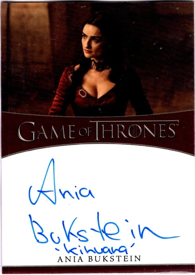 2021 Game of Thrones Iron Anniversary Auto ANIA BUKSTEIN as Kinvara AUTOGRAPH - Image 1 of 1