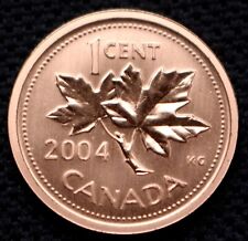 2004 P CANADA 1 CENT - COPPER PLATED STEEL - Magnetic - Pulled from Set