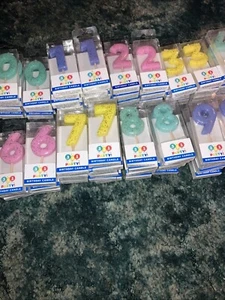 Lot of 95 assorted Number Birthday CandleS Party Celebration Cake Topper - Picture 1 of 15