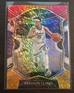 Panini Select Brandon Clarke 2020-21 rojo blanco naranja brillo #55 - Imagen 1 de 2