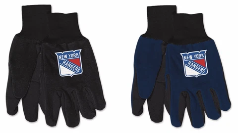 Brand New NHL New York Rangers No Slip Grip Utility Work Gardening Gloves Cover