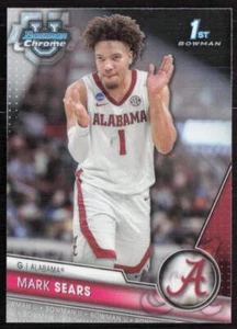 2023-24 Bowman University Chrome #72 Mark Sears Alabama Crimson Tide - Foto 1 di 2
