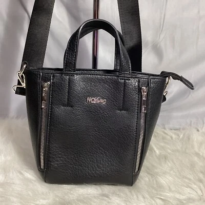 Nuevo sin etiquetas Bolso Bandolera Bandolera Mossimo Negro Cremallera Correa Desmontable 04 Foto 1 de 4