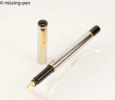 Parker Rialto Cartridges Fountain Pen Corinth Silver Plated (made in the 1990’s) - Image 1 of 4