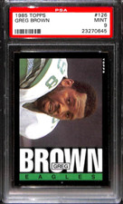 1985 Topps #126 GREG BROWN PSA 9 23270645
