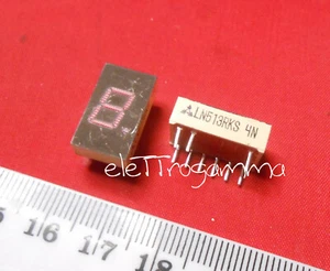 LN513RKS LN 513 RKS display 7 segmenti ROSSO catodo comune 1 Digit 7.6 mm - Imagen 1 de 1