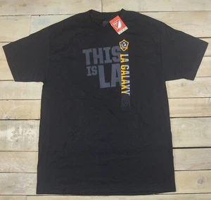New MLS Los Angeles L.A. GALAXY This is L.A. Graphic Black T-Shirt Fits L - Picture 1 of 5