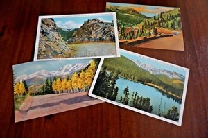 vintage post card lot of 4 Colorado Grand Lake Echo Lake MT Evans Chicago Creek - Picture 1 of 10