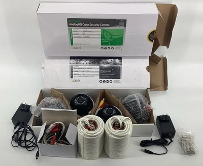 Cámaras de seguridad BNC QSee Q-See HD 1080P color X4 QTH8056D y cables accesorios X2 Foto 1 de 4