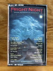 Fright Night Horror Soundtrack Cassette 1985 TESTED Devo J. Geils Autograph - Picture 1 of 8