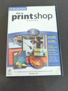 The Printshop Deluxe Versión 20 Por Broderbund Windows PC 4 Discos M51 - Imagen 1 de 3