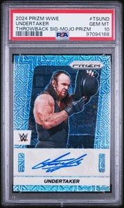 2024 Panini Prizm WWE Throwback Signatures Undertaker #TSUND Mojo PSA 10 - Picture 1 of 2