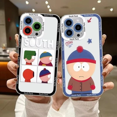 South Park iPhone Case Animation 16 15 14 13 12 Mini Pro Max Plus Soft TPU