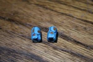 Antique Venetian Millifiori Beads, Aqua Blue Italian Murrine Cane, African Trade - Picture 1 of 13