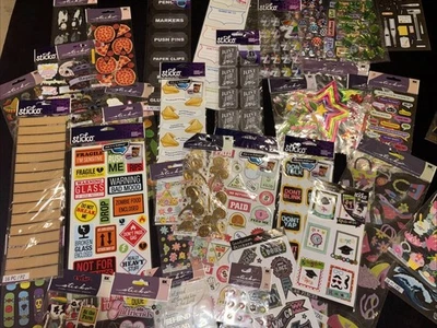 Huge Lot Sticko Scrapbooking Stickers Crafts 40 Packs New - Image 1 of 4