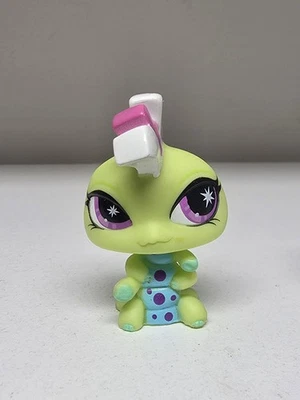 Authentic LPS Littlest Pet Punkiest Special Edition MOD Caterpillar Green Blue - Image 1 of 3