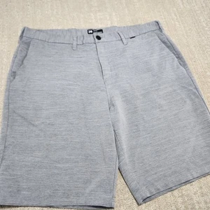Hurley Hybrid Shorts Men 38 Nike Dri Fit Performance Gray Surf Quick Dry Stretch - Picture 1 of 9
