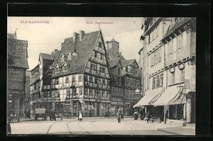 Hannover, Ecke Marktstrasse mit Geschäften, Ansichtskarte - Picture 1 of 2