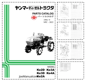 Catálogo de piezas de tractores Yanmar Ke2D Ke2A Ke3A Ke3D Ke4A PDF - Imagen 1 de 1