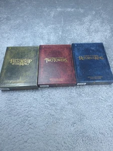 Lord of the Rings Trilogy Extended Edition DVD Set Fantasy Movie - Picture 1 of 16