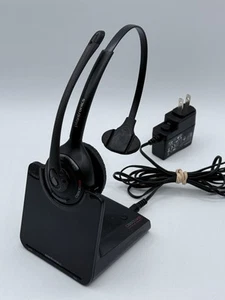 Plantronics CS500XD Extreme Density Wireless Headset W/ Base Charger Tested - Picture 1 of 8