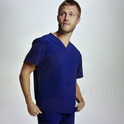 Nuevo con etiquetas Blusa Médica Dickies EDS Essentials Hombres Cuello en V XS DK635 NYPS Mezcla de Poliéster Azul Marino Foto 1 de 4