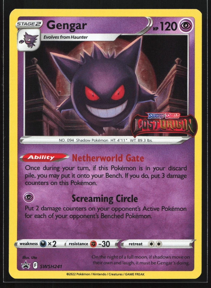 Gengar SWSH241 SWSH: Sword & Shield Promo Cards Promo Pokemon Card - Image 1 of 2